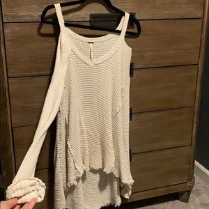 Cream free people sweater